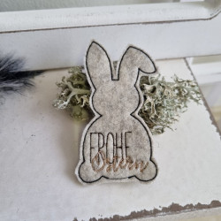 Stickdatei ITH - Blumenstecker Osterhase